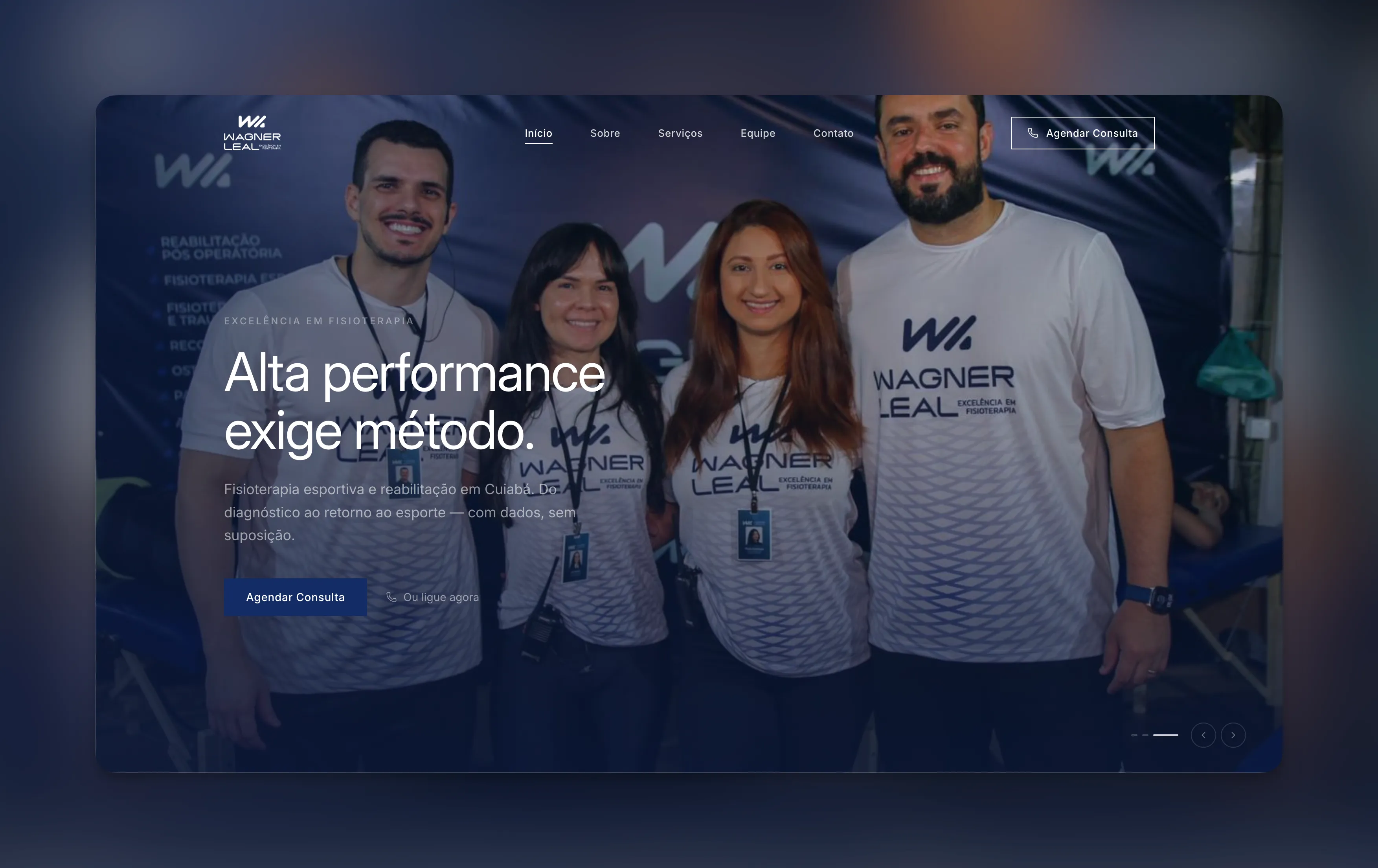 Site institucional da Wagner Leal