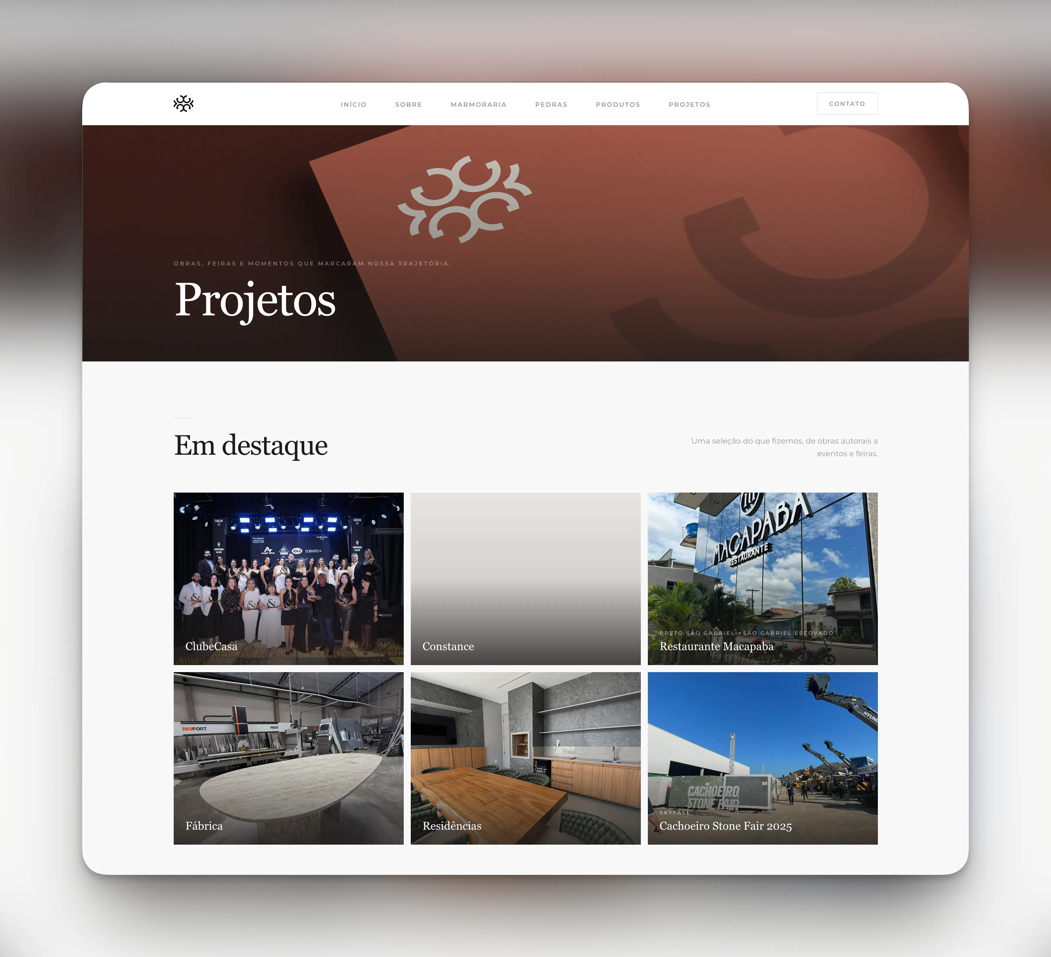 Projetos em destaque